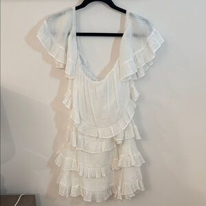 DO+BE White Ruffle Dress